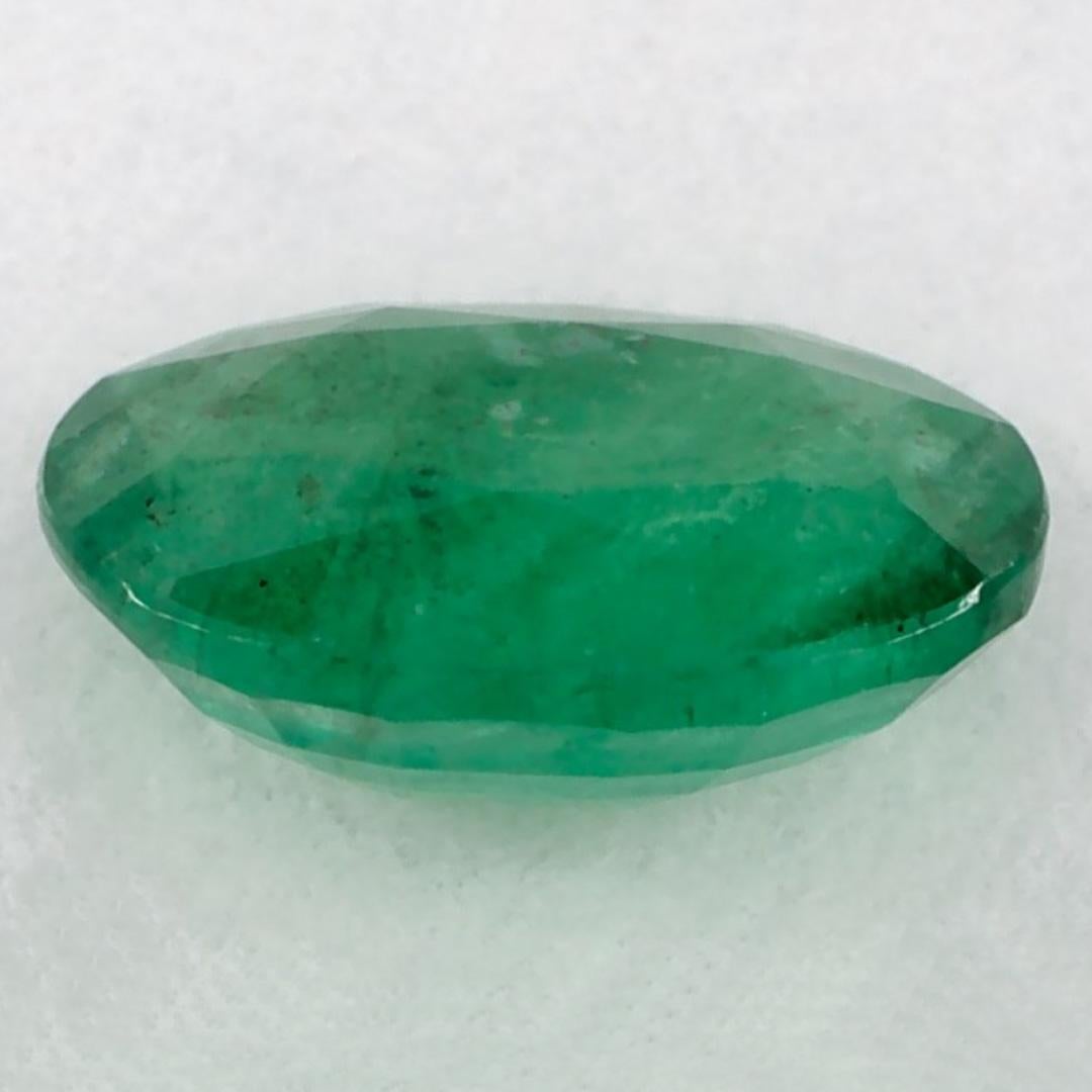 1.01 Karat Smaragd Oval Loser Edelstein im Zustand „Neu“ im Angebot in Fort Lee, NJ