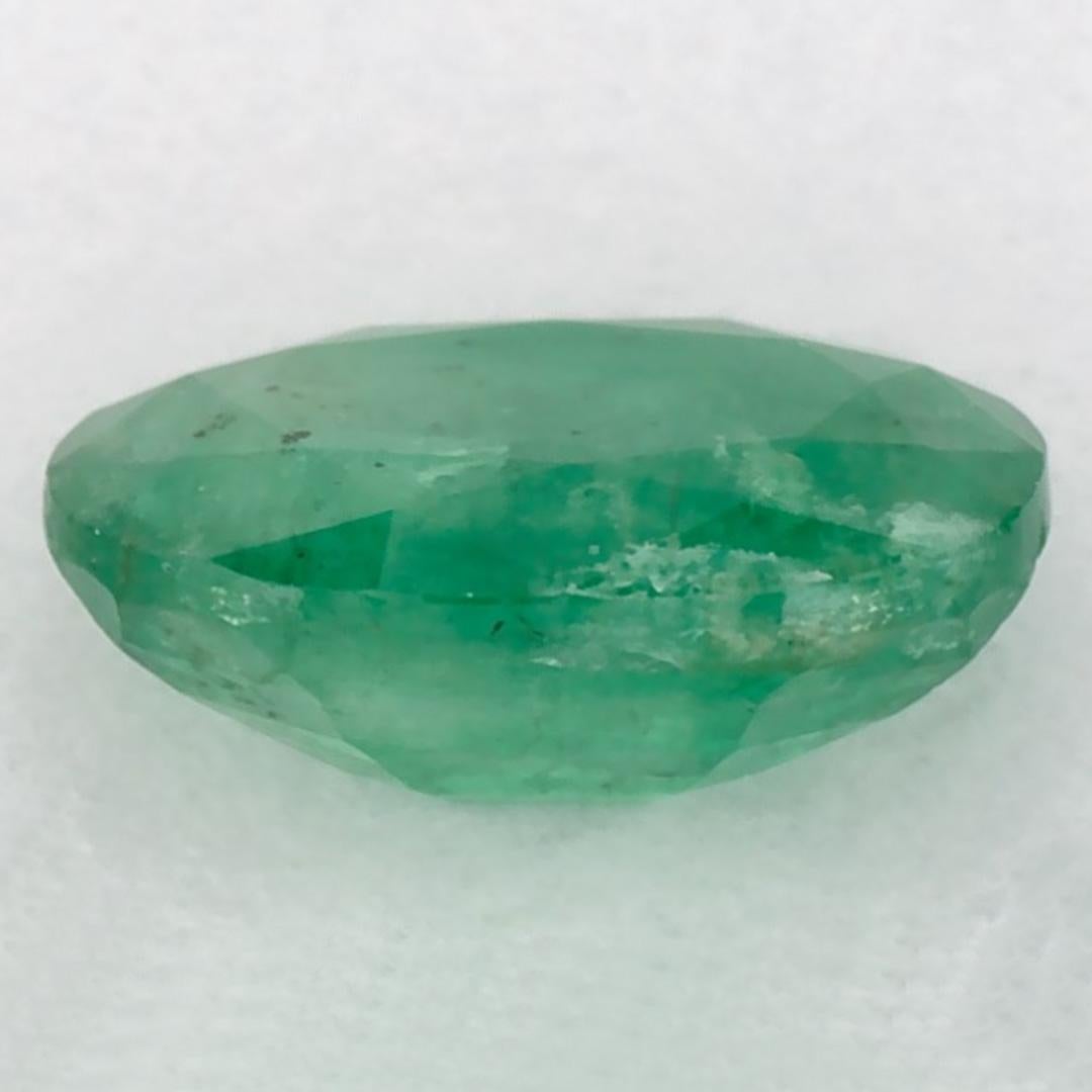 Gema suelta ovalada esmeralda de 1.01 qt en Nuevo estado para la venta en Fort Lee, NJ