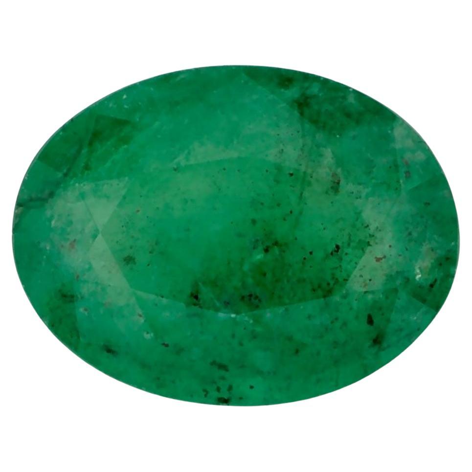 1.01 Ct Emerald Oval Loose Gemstone (pierre précieuse en vrac)