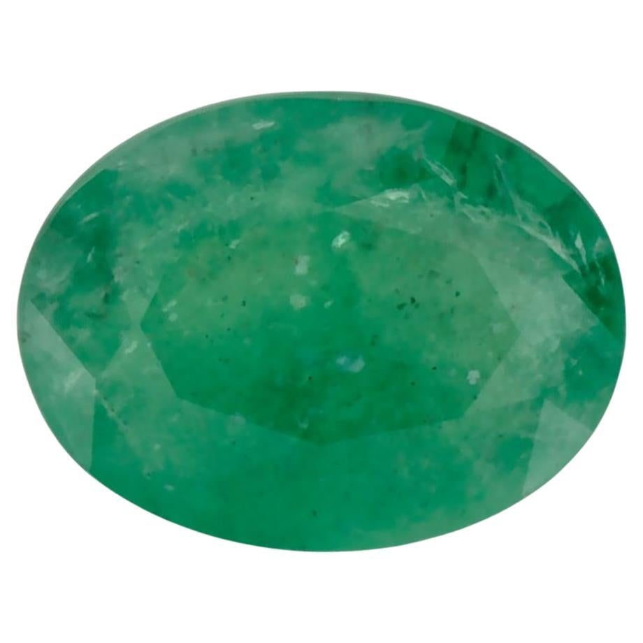 1.01 Ct Emerald Oval Loose Gemstone (pierre précieuse en vrac)