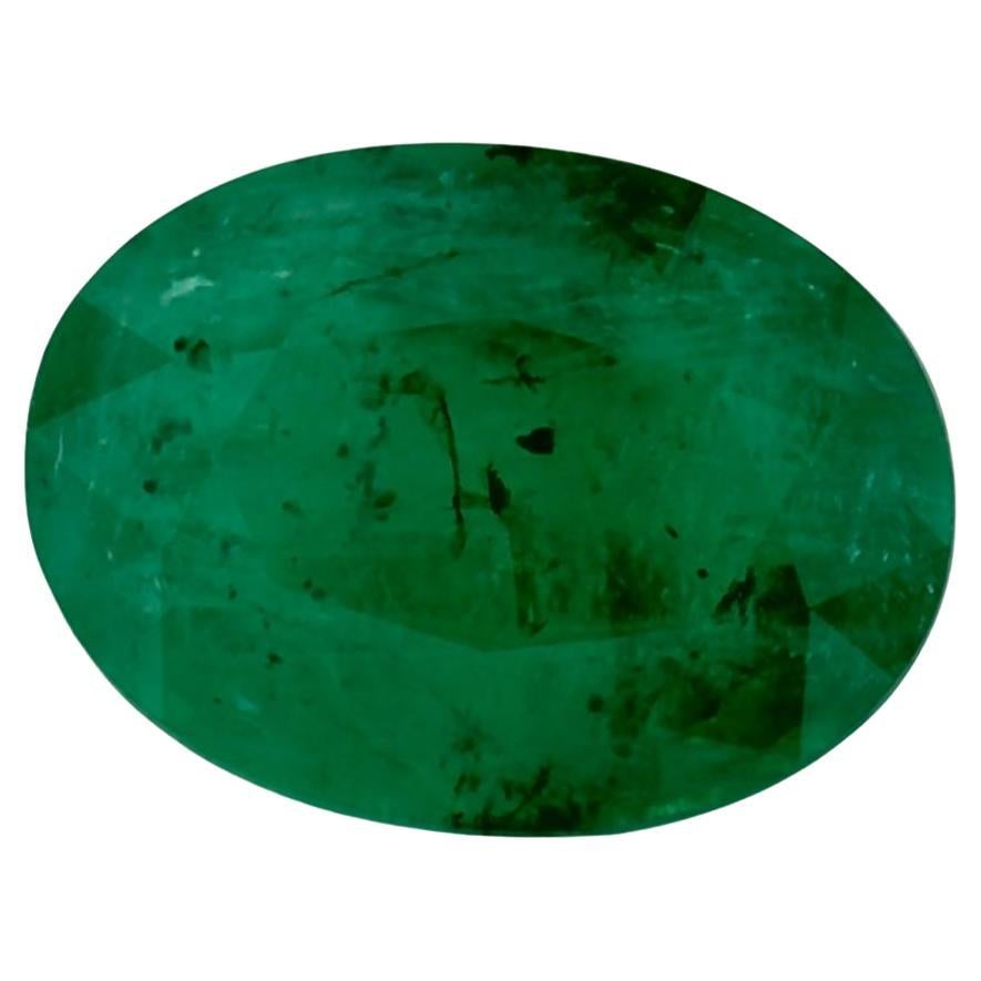 1.01 Ct Emerald Oval Loose Gemstone (pierre précieuse en vrac)