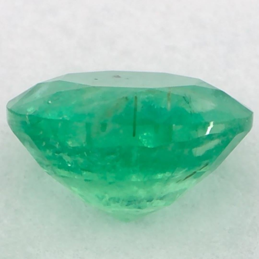 1.01 Ct Smaragd Runde Lose Edelstein im Zustand „Neu“ im Angebot in Fort Lee, NJ