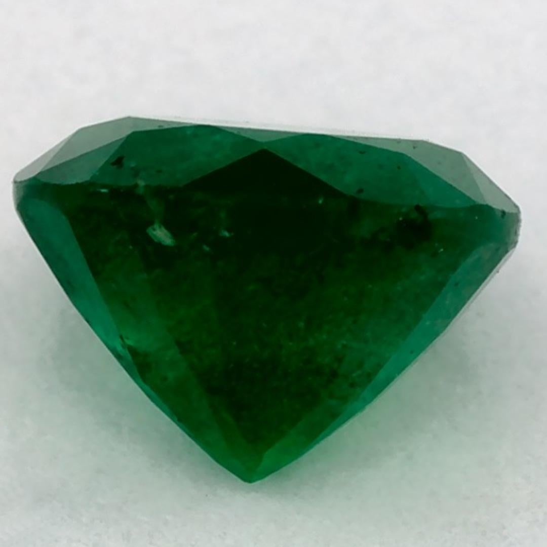 1.01 Ct Emerald Round Loose Gemstone In New Condition For Sale In Fort Lee, NJ