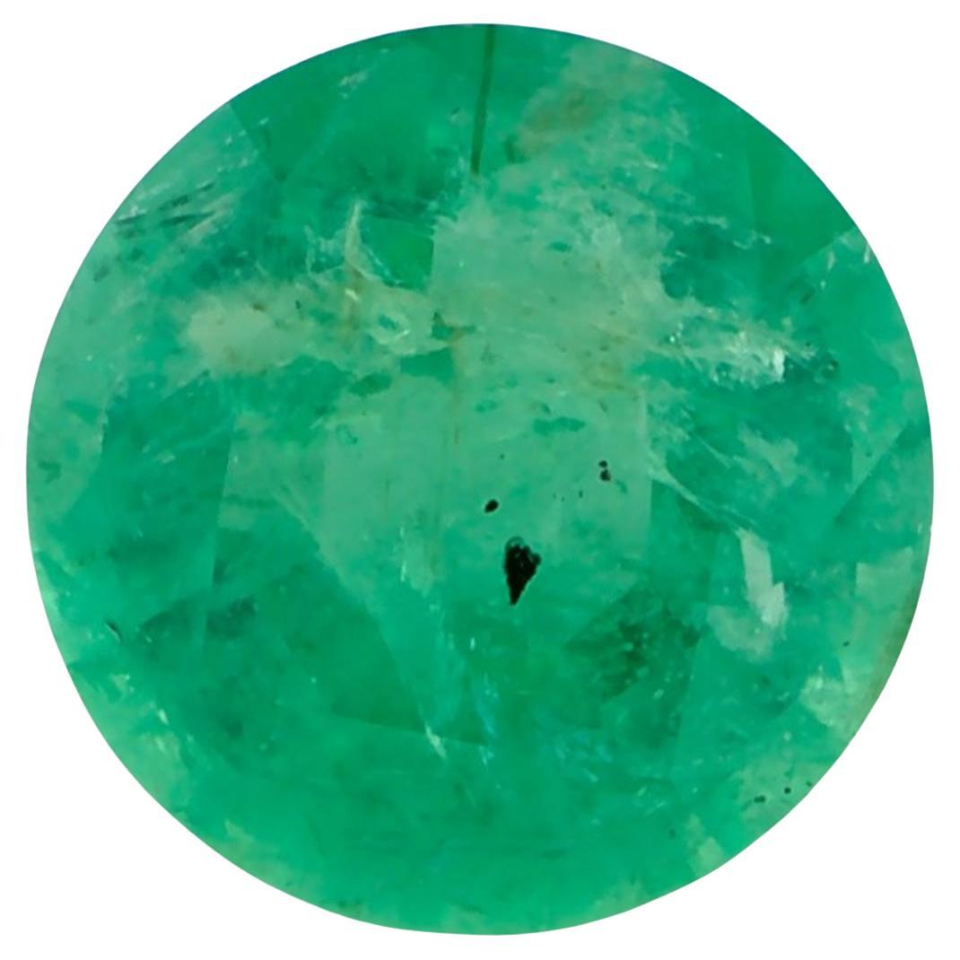 1.01 Ct Emerald Round Loose Gemstone