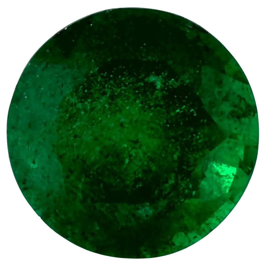 1.01 Ct Emerald Round Loose Gemstone For Sale