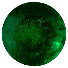 1.01 Ct Emerald Round Loose Gemstone