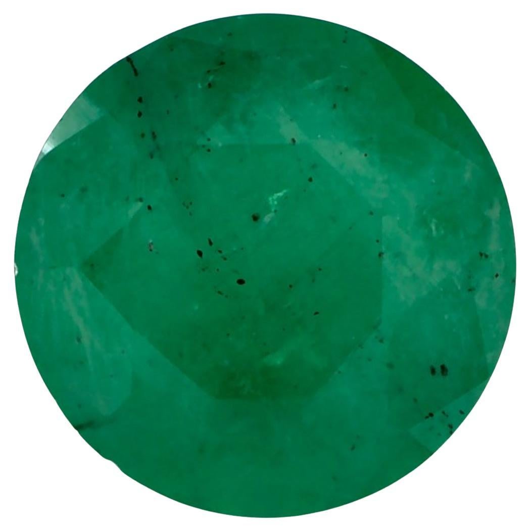 Gema suelta redonda esmeralda de 1.01 ct en venta