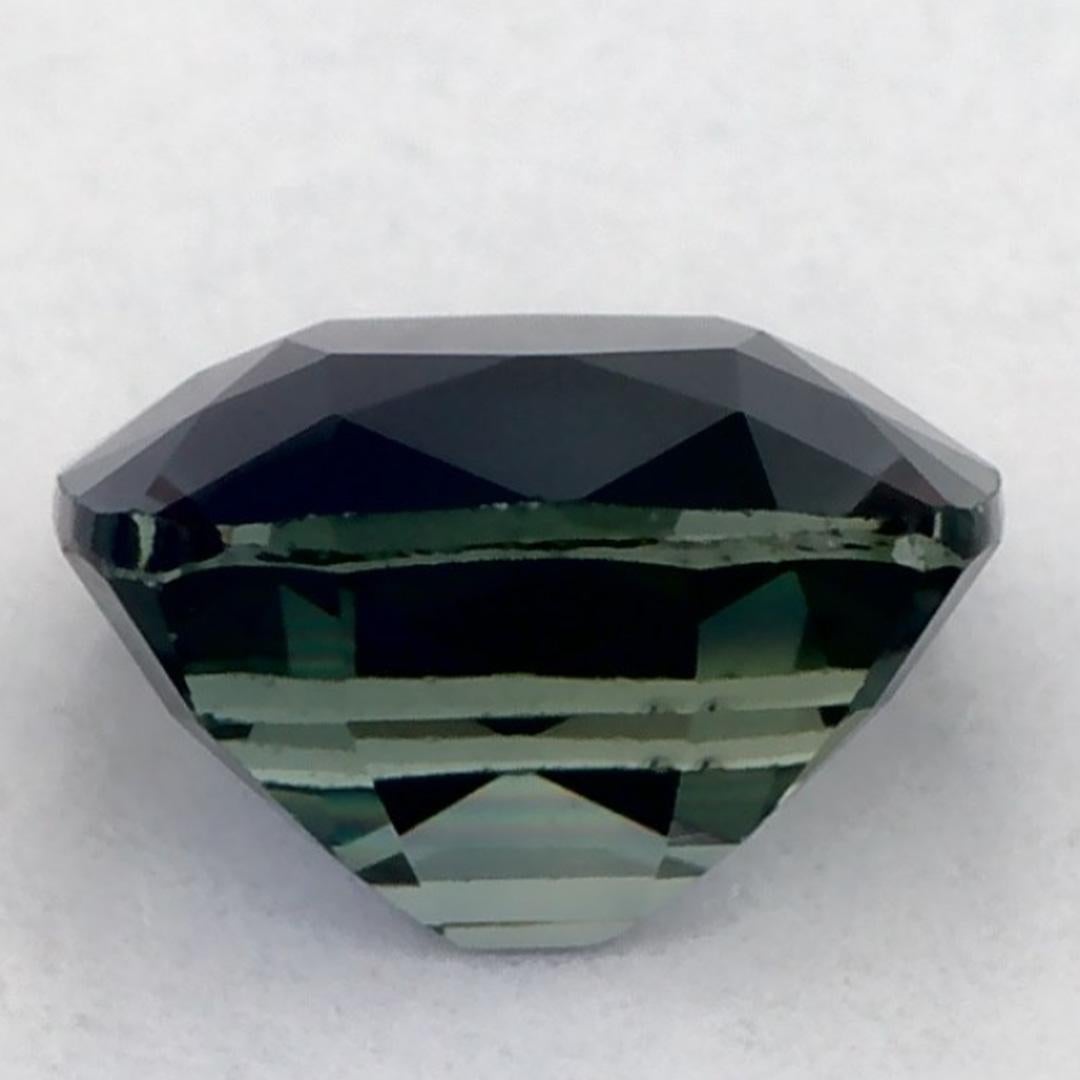 1.01 Ct Zaffiro Verde Cuscino Gemma Sfusa In condizioni Nuovo in vendita a Fort Lee, NJ