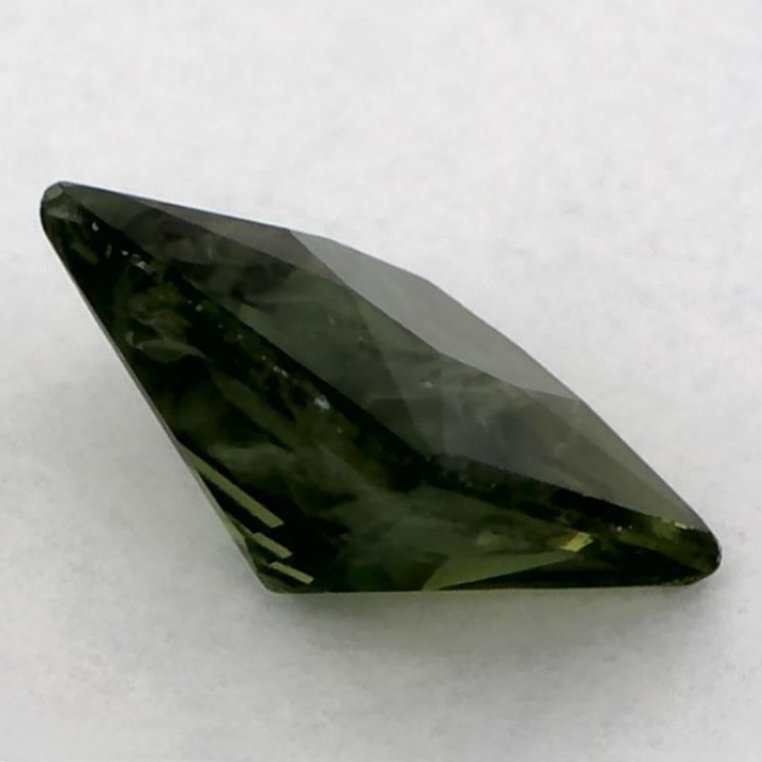 1.01 Karat Grüner Saphir Princess Lose Edelstein im Angebot 2