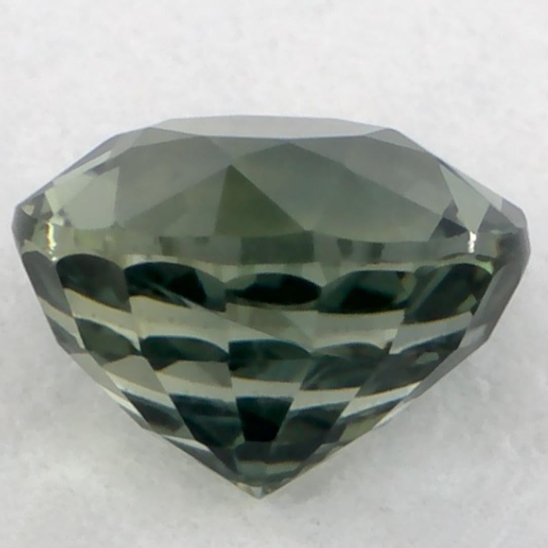 1.01 Karat Grüner Saphir Rund Lose Edelstein im Zustand „Neu“ im Angebot in Fort Lee, NJ
