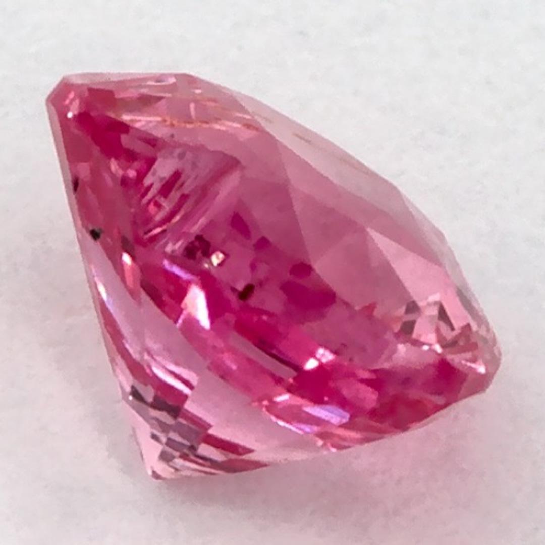 1.01 qt Zafiro rosa Corazón Gema Suelta en venta 1