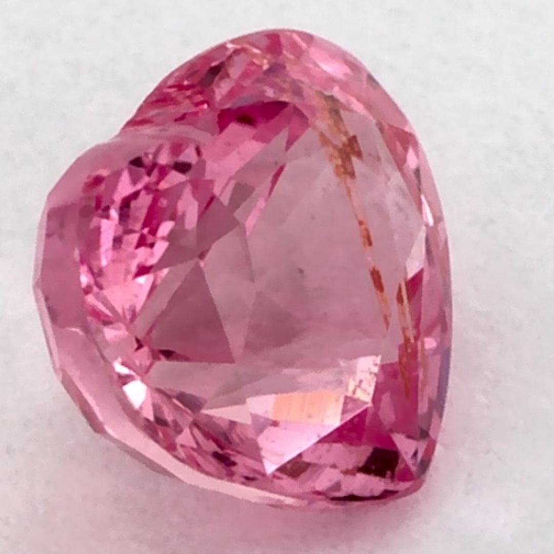 1.01 qt Zafiro rosa Corazón Gema Suelta en venta 2