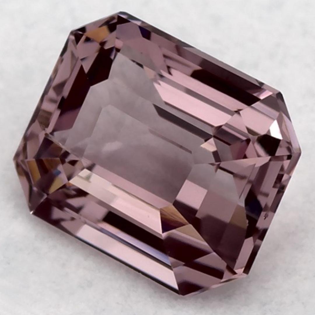 1.01 Ct Pink Sapphire Octagon Cut Loose Gemstone In New Condition For Sale In Fort Lee, NJ
