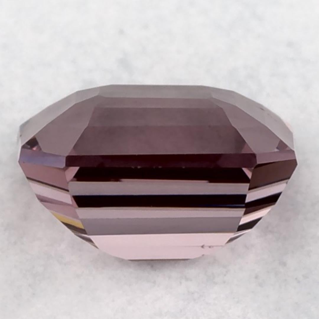 Women's 1.01 Ct Pink Sapphire Octagon Cut Loose Gemstone For Sale