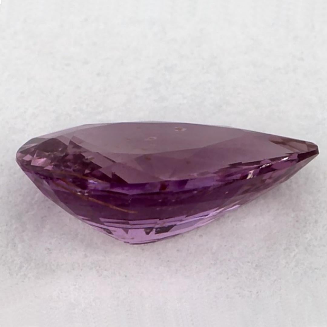 Gema suelta de zafiro rosa pera de 1.01 ct en Nuevo estado para la venta en Fort Lee, NJ