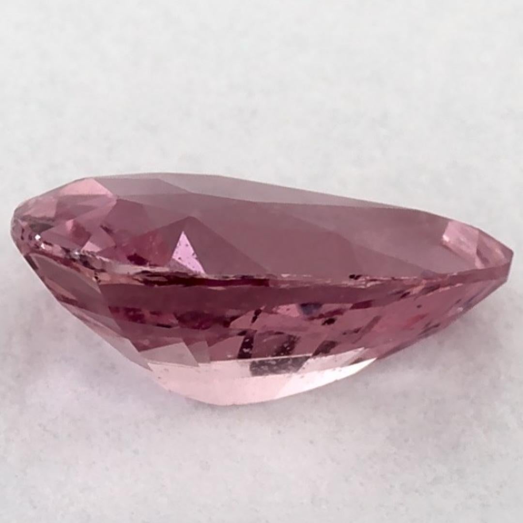 1.01 carati di zaffiro rosa a pera sciolto In condizioni Nuovo in vendita a Fort Lee, NJ