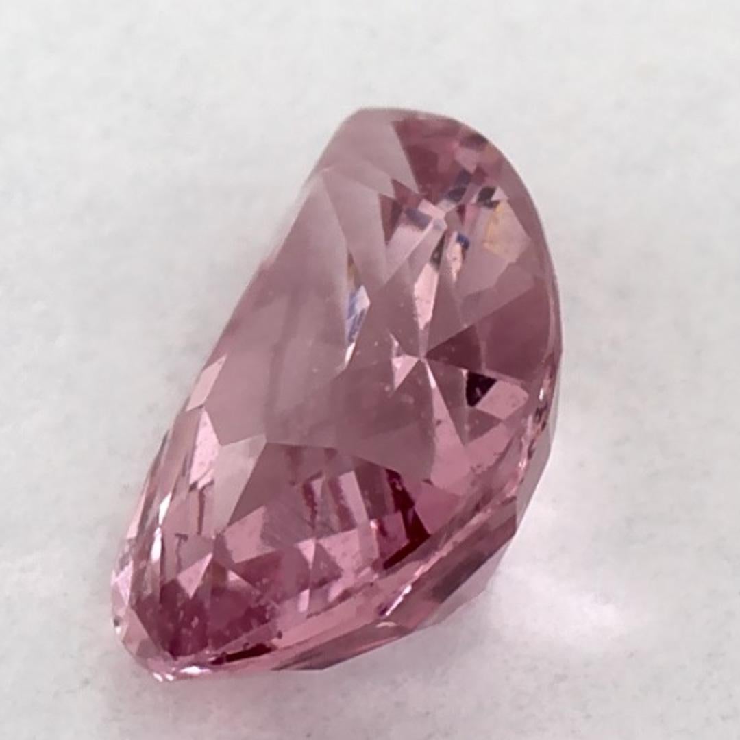 Donna 1.01 carati di zaffiro rosa a pera sciolto in vendita