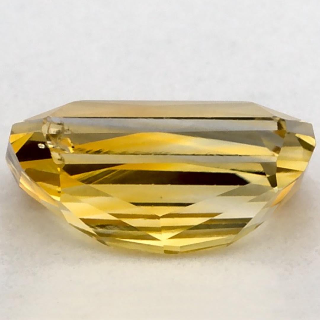 1.01 carati di zaffiro giallo ottagonale sciolto In condizioni Nuovo in vendita a Fort Lee, NJ