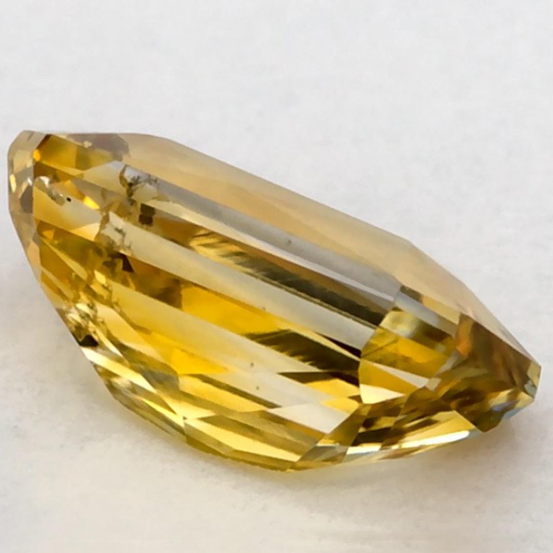 1.01 carati di zaffiro giallo ottagonale sciolto in vendita 1