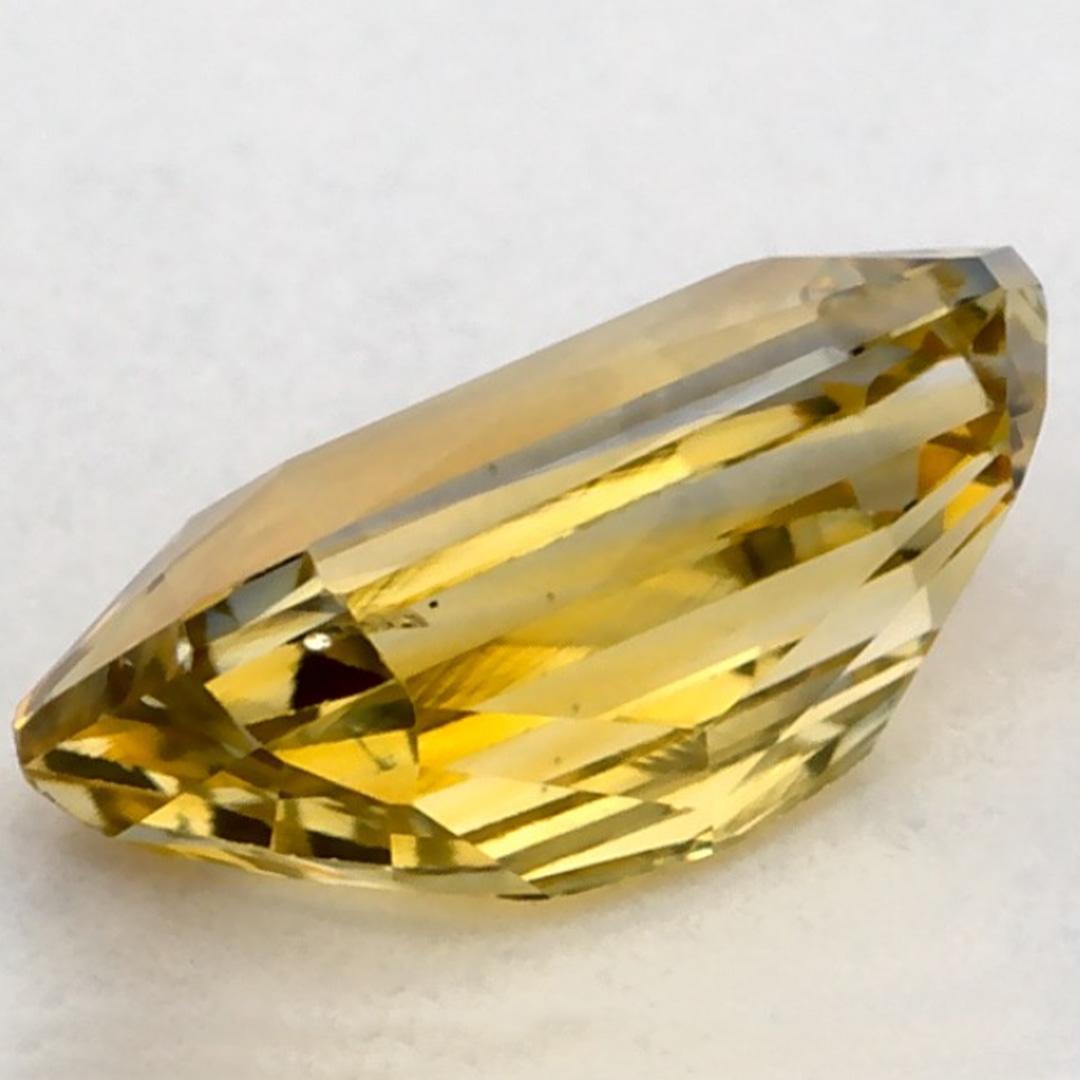 1.01 carati di zaffiro giallo ottagonale sciolto in vendita 3