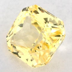 1.01 Ct Yellow Sapphire Radiant Loose Gemstone