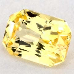 1.01 Ct Yellow Sapphire Radiant Loose Gemstone