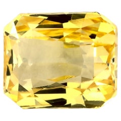 1.01 Ct Yellow Sapphire Radiant Loose Gemstone