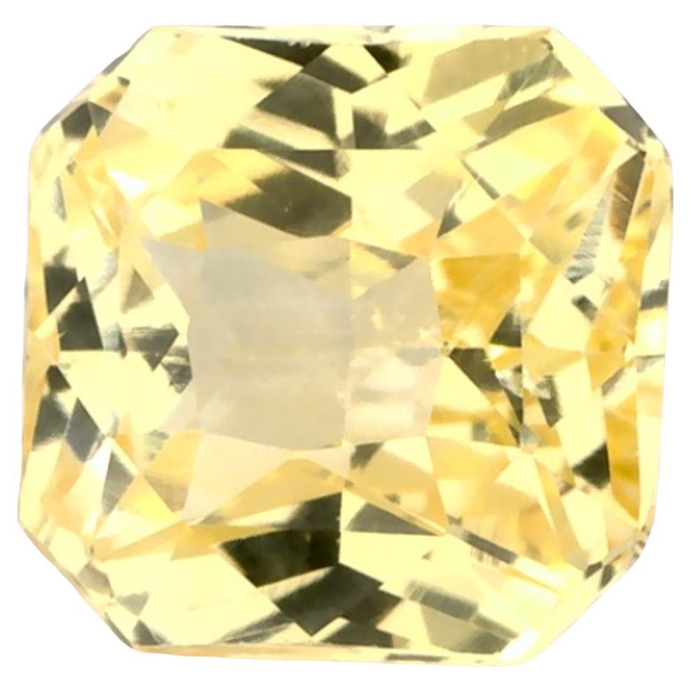 1.01 Ct Yellow Sapphire Radiant Loose Gemstone
