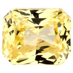 1.01 Ct Yellow Sapphire Radiant Loose Gemstone