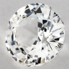 1.01 Ct Yellow Sapphire Round Loose Gemstone (pierre précieuse en vrac)