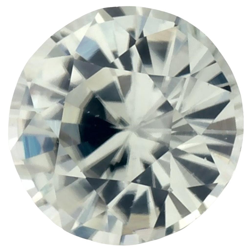 1.01 Ct Yellow Sapphire Round Loose Gemstone For Sale