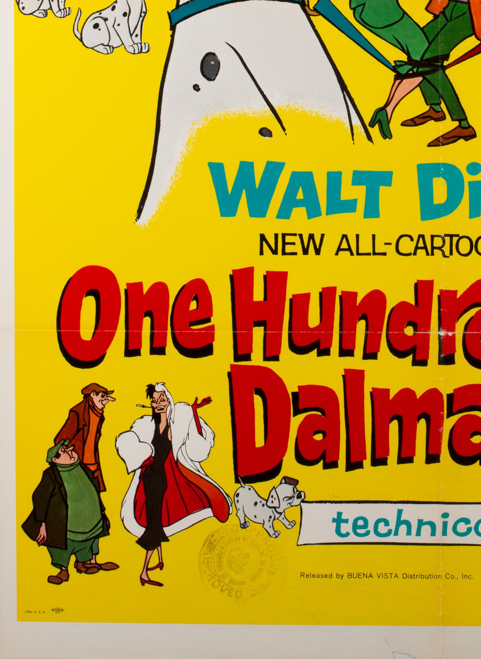 101 dalmatians movie poster 1961