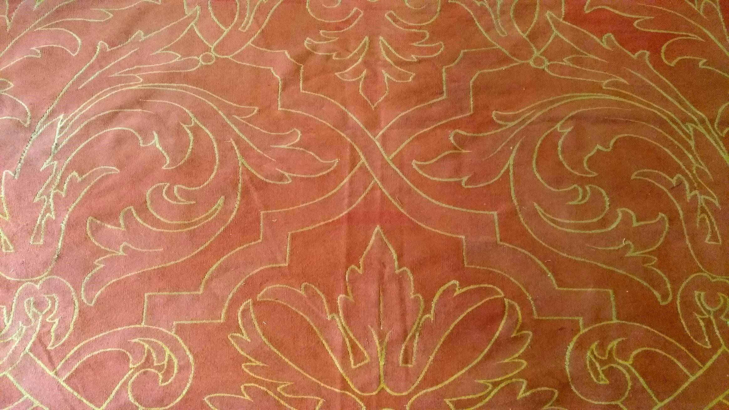 1010 - Magnifique tapis français d'Aubusson du milieu du 20e siècle en vente 2