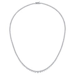 10.11 Carat Diamond Graduated Riviera Necklace