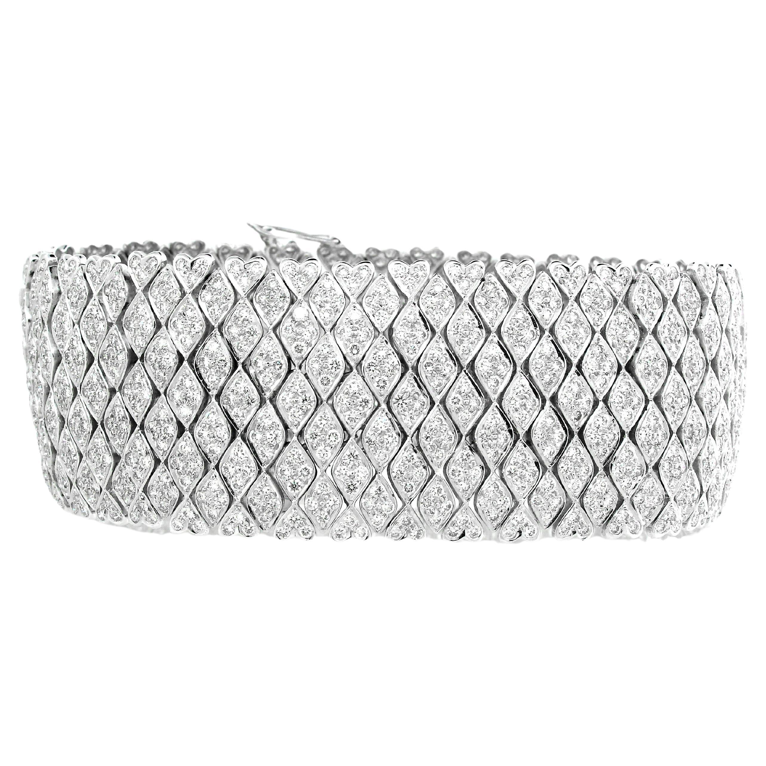 10.11 cts of Diamond Link Bracelet
