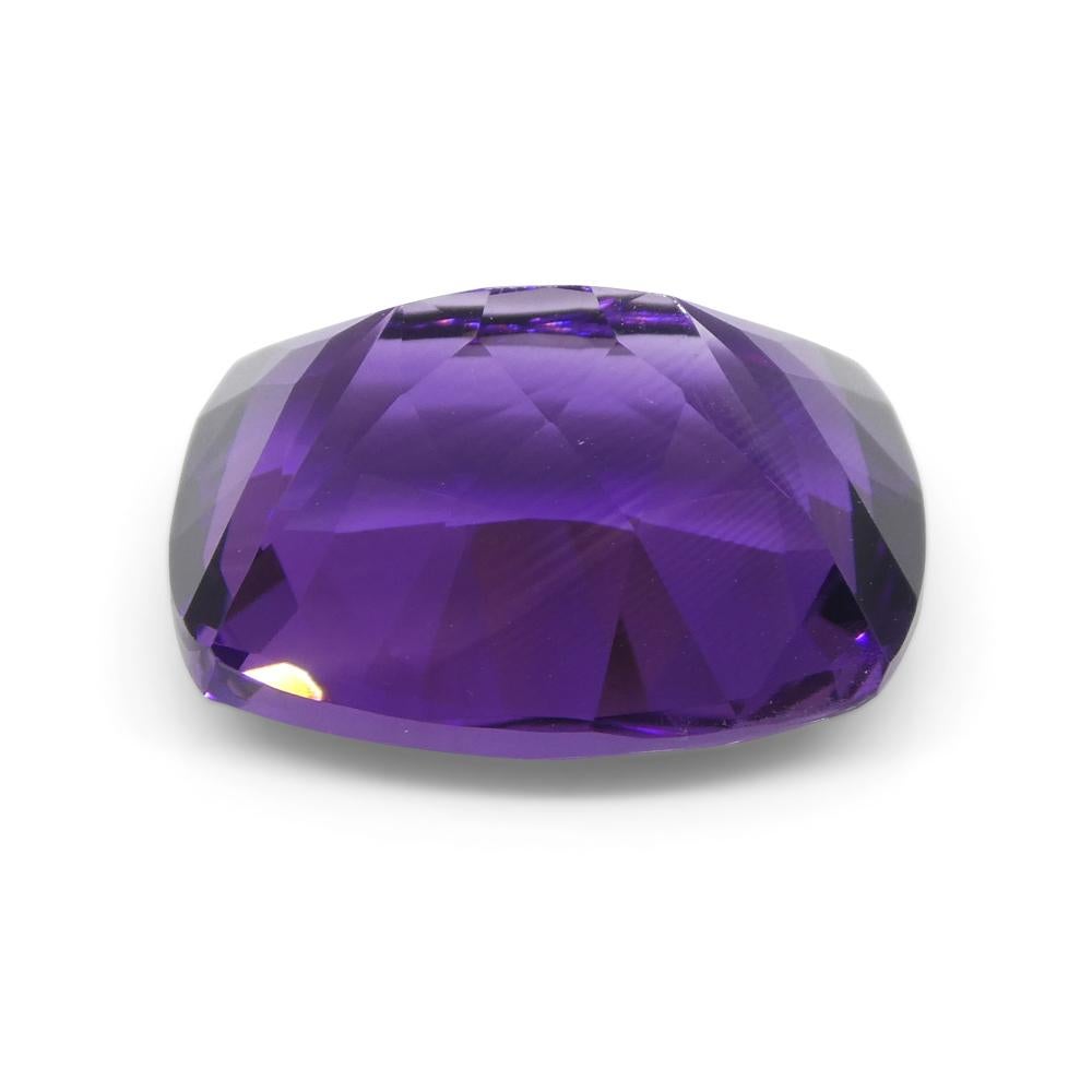 10.11ct Cushion Purple Amethyst from Uruguay In New Condition For Sale In Toronto, Ontario