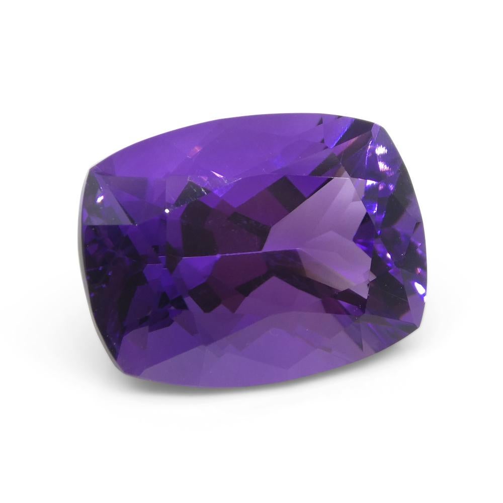 10.11ct Cushion Purple Amethyst from Uruguay For Sale 1