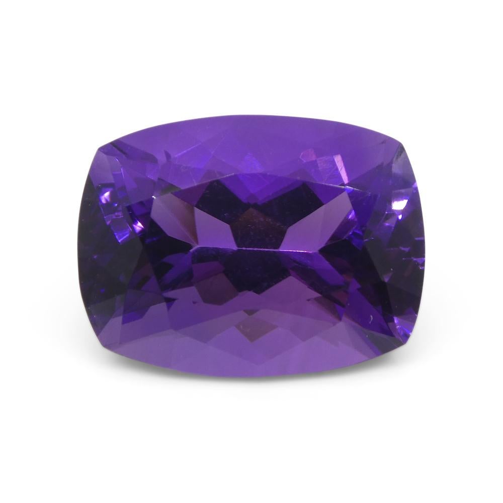 10.11ct Cushion Purple Amethyst from Uruguay For Sale 2