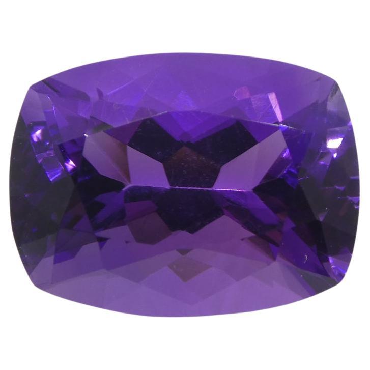 10.11ct Cushion Purple Amethyst from Uruguay For Sale