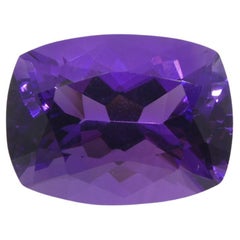 10.11ct Cushion Purple Amethyst from Uruguay