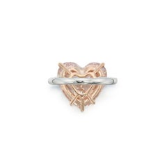 10.13 Carat Heart Shape Statement Fancy brownish pink Diamond Ring