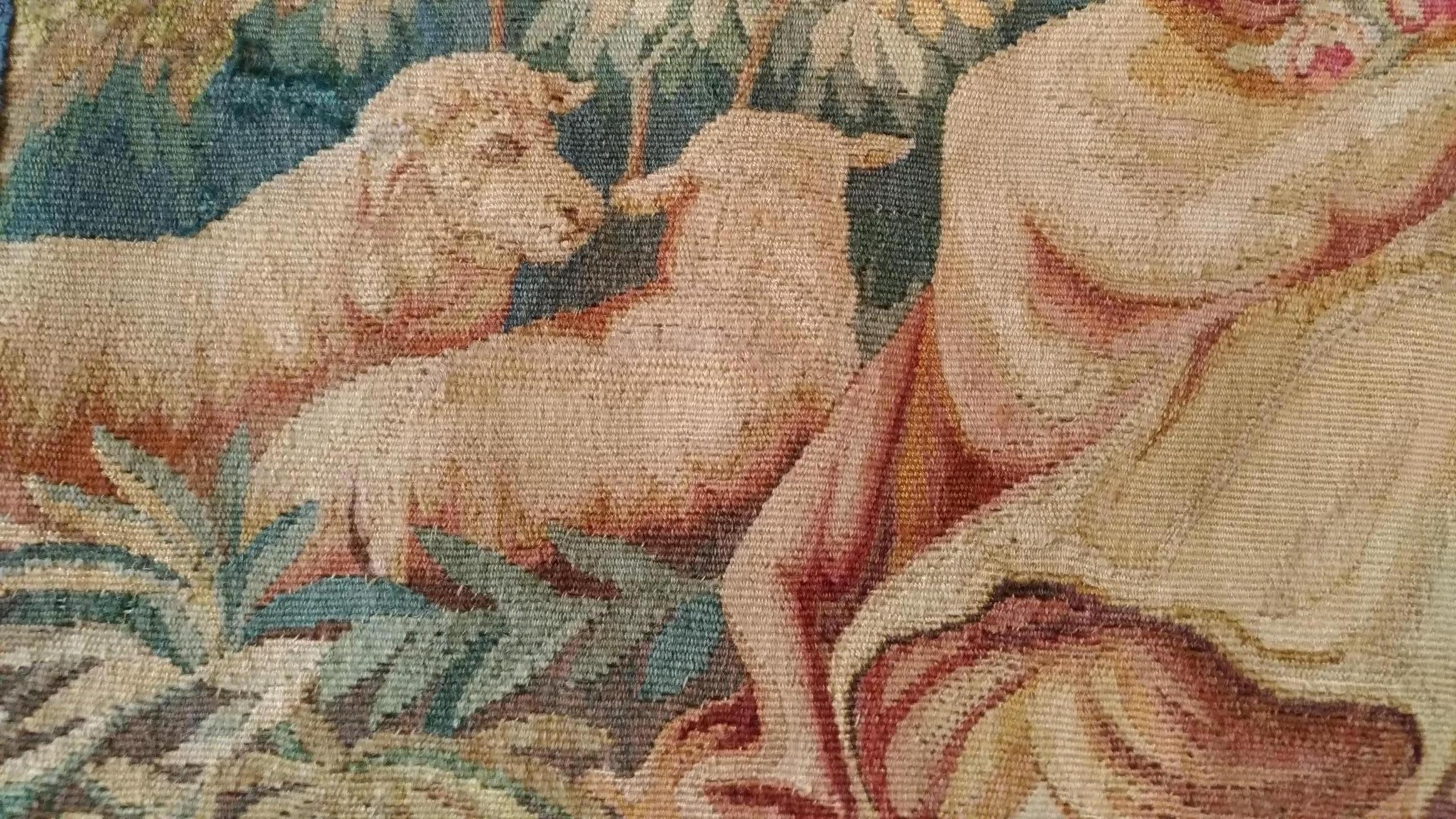 Français 1013 - Luxueuse tapisserie d'Aubusson du 20e siècle au design romantique et raffiné en vente