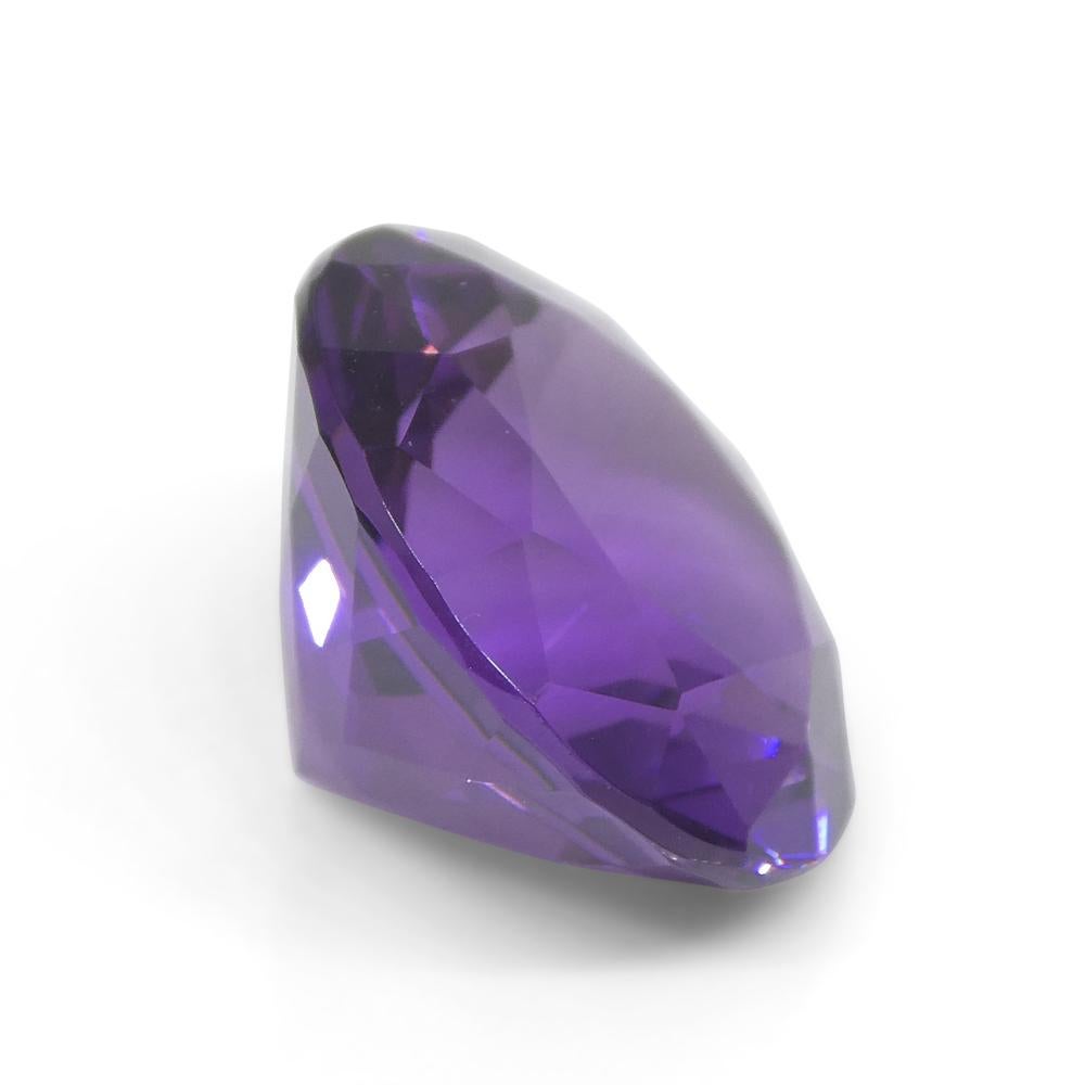 10.13 Karat runder lila Amethyst aus Uruguay im Angebot 1