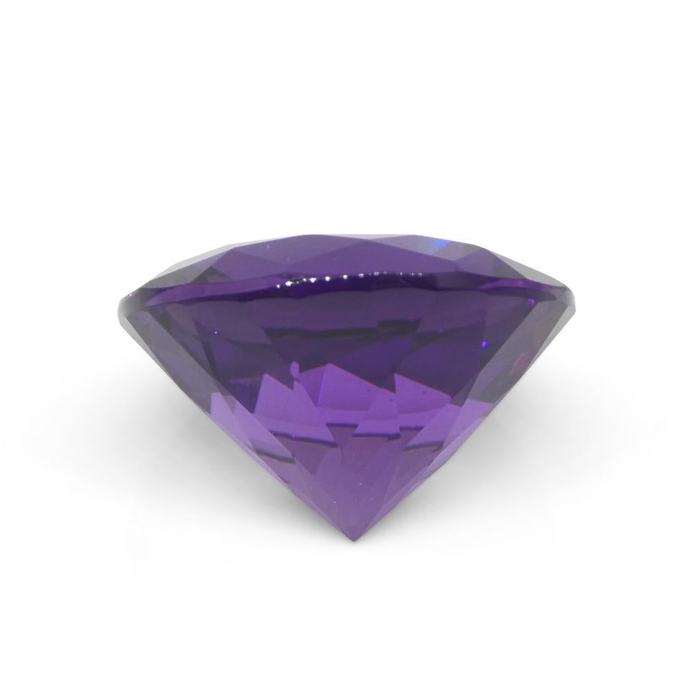 10.13 Karat runder lila Amethyst aus Uruguay im Angebot 2
