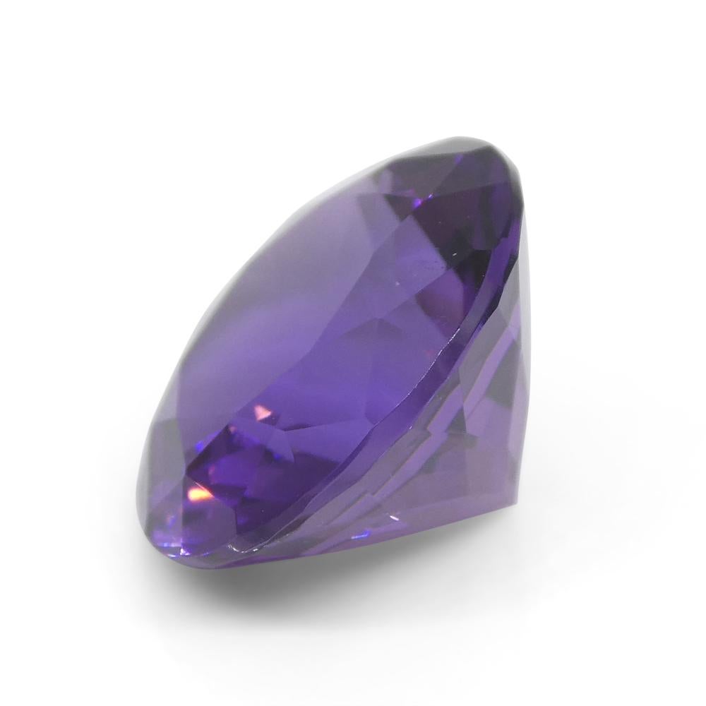 10.13 Karat runder lila Amethyst aus Uruguay im Angebot 3