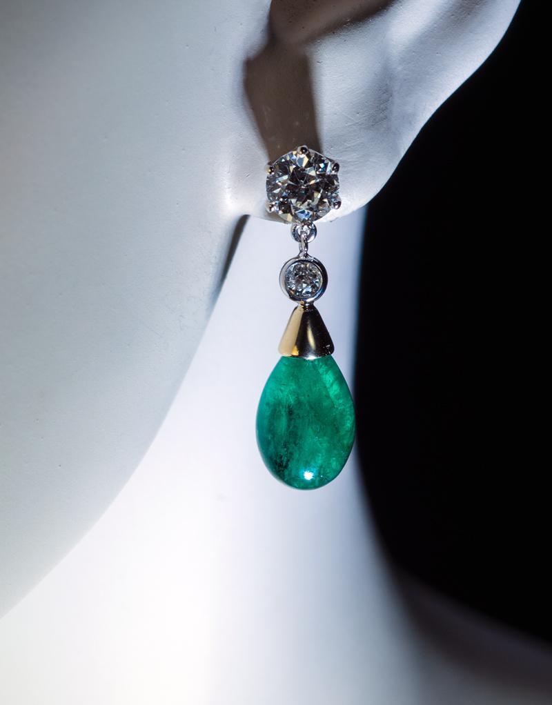 brazilian emerald earrings
