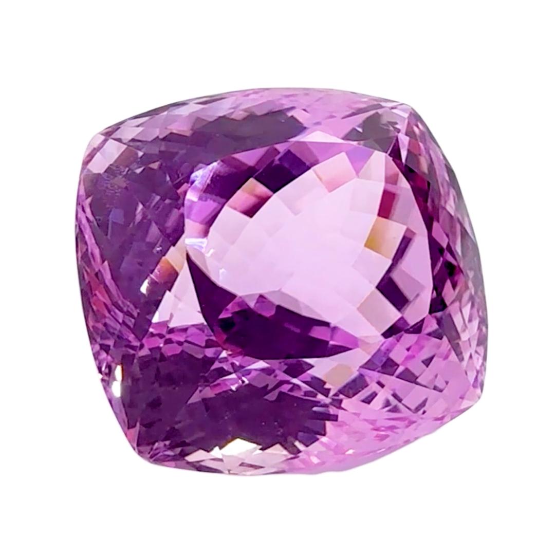 This huge over-100 carat kunzite is internally flawless and drenched in pink from the manganese content of the stone. Out of California, it will make a show-stopping piece of jewelry.

From the Pala Chief Mine in San Diego County, California, this