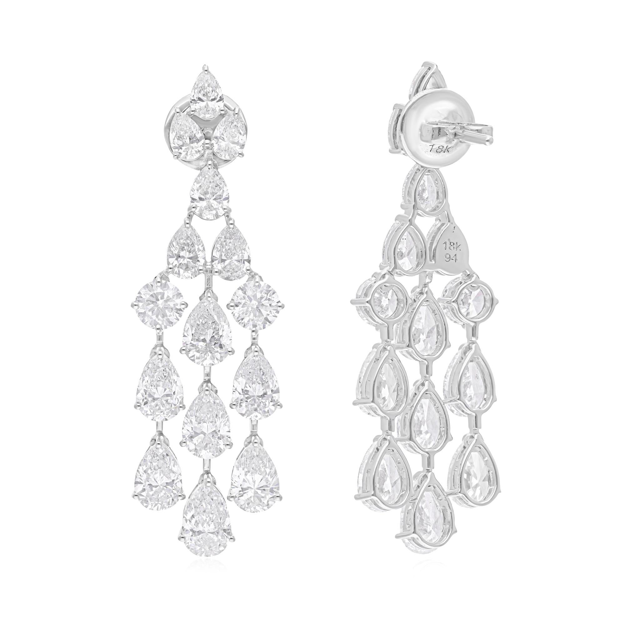 Cast from 14-karat gold, these exquisite earrings are handset with 10.15 carats of sparkling diamonds.

FOLLOW SPECTRUM JEWELS storefront to view the latest collection & exclusive pieces. Spectrum Jewels is proudly rated as a Top Seller on 1stdibs