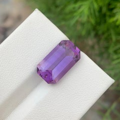 10.15 Carats Natural Loose Purple Amethyst Gem For Jewelry Making Emerald Shape