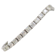 10.15CTW Bracelet de tennis avec diamants ronds taillés en brillant 